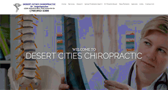 Desktop Screenshot of desertcitieschiropractic.com