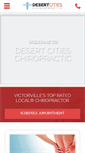 Mobile Screenshot of desertcitieschiropractic.com